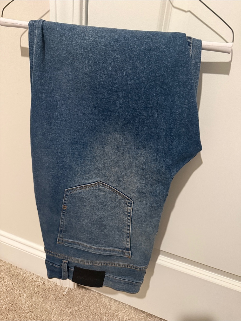 Kenneth Cole Slim Straight Men's Jeans in Medium Blue Wash